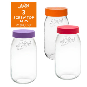 Le Parfait Screw Top Jars - Le Parfait America