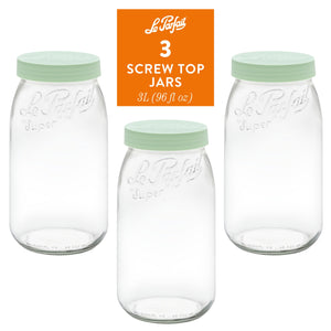 Le Parfait Screw Top Jars - Le Parfait America