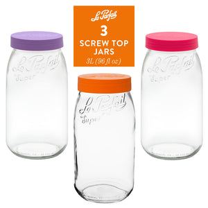 Le Parfait Screw Top Jars - Le Parfait America