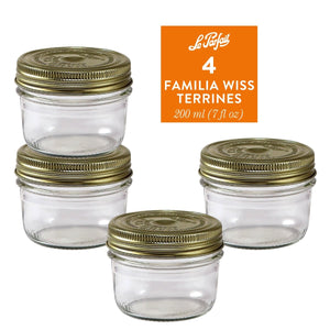 Set of 6 michin 32oz Kitchen Pantry Storage Glass Jars With
